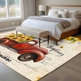 thumbnail image 4 of 8x10 Area Rugs for Living Room, Sunflower Truck Non Slip Area Rugs for Kitchen Bedroom Entryway, Yellow Floral Summer Botanical Elegant Pastoral Washable Carpet Runner Rug Floor Mats for Bedroom, 4 of 8