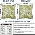 thumbnail image 5 of Vintage Floral Bird Pillow Covers 20x20 Inch Set of 2 Lime Green Flowers Leaves Decorative Throw Pillows For Couch Chinoiserie Square Pillow Cases Home Decor For Sofa Bed Porch Living Room Outdoor, 5 of 6