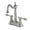 Brushed Nickel, variant on Kingston Brass Tudor 4" Center Bar Faucet
