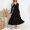 Black, variant on Gspmoly Womens Summer Dresses, Fall and Winter New Slim Temperament Dress Collar Sleeve Pleated Skirt Wedding Dresses for Women Clearance Sale