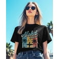 thumbnail image 3 of Summer Palm Tree Womens Tshirt Graphic Tees Cotton Crew Neck T-Shirts, Casual Short Sleeve Shirts for Women Teen Girl Beach Surfboard, 3 of 3