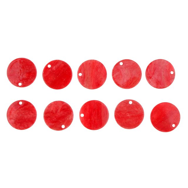 10 piezas de acetato acrílico colgante de bricolaje pendientes de fabricación de hallazgos - color rojo Salvador Pendiente DIY que hace el colgante