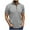 Gray, variant on Fnooota Summer Polo Shirts for Men, Zipper Collared Casual Workout Short Sleeve Shirts Khaki Size XL