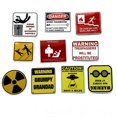 thumbnail image 3 of Paquete de 50 pegatinas de vinilo impermeables para botellas de agua para portátiles, 50 diseños diferentes (señal de advertencia estilo 2) oso de fresa Electrónica, 3 of 5