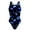 Blue-2, variant on Youyipin One Piece Swimsuit Women Crossback Swimwear Beach Bathing Suit For Women Vacation Outfits