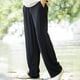 thumbnail image 4 of Pantalones largos para hombre, moda de verano, lisos, informales, con cintura elástica y bolsillos, 4 of 5