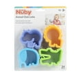 Nuby Animal Click Links for Babies, Green, Blue, Yellow, Purple Unisex