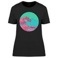 thumbnail image 1 of Vaporwave Pop Art Wave T-Shirt Women -Image by Shutterstock, Female x-Large, 1 of 2