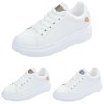 thumbnail image 7 of AUDeals Women's Platform Shoes, Lace Up Casual Sneakers with Non Slip Comfort, Classic Grand Court Style for Daily Wear, 7 of 7