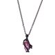 thumbnail image 2 of de joyería Collar con colgante de piedras de cristal rosa Cadena llena de oro, 2 of 6