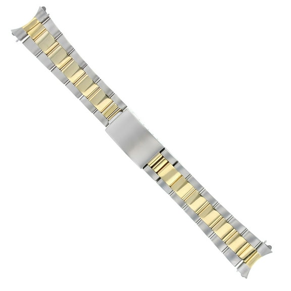 17MM OYSTER WATCH BAND FOR MIDSIZE 31MM ROLEX 6627 68273 67513 TWO TONE GOLD/SS
