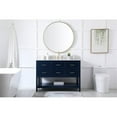 thumbnail image 6 of 48 inch single bathroom vanity in blue with backsplash, 6 of 8