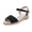 Black, variant on Gpaecead Women Open Toe Espadrilles Wedge Sandals Plus Round Toe Canvas Breathable Spring Summer Beach Height Casual Black