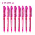 thumbnail image 1 of Erasable Gel Pen 0.7mm 0.5mm Bullet Tip Blue Black Red Color Ink Refill Rods Writing Drawing Painting Washable Handle 8pcs rose red 8pcs Purple0.7mm|https://ae01.alicdn.com/kf/Hf78df99703634e0981c0b84, 1 of 6