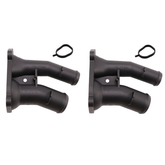2 piezas de carcasa del termostato de brida de refrigerante para C-Max Focus Mondeo Fiesta 2001-2012 1707050 2S6G-9K478-BC