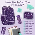 thumbnail image 4 of bentgo Kids Prints Unicorn Backpack w/ Lunch Box Purple (BGBKPAK-UNI), 4 of 6