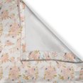 thumbnail image 3 of Ambesonne Floral Kitchen Curtains, Watercolor Peony Flowers Art, 55"x39", Pastel Brown and Blue Grey, 3 of 3
