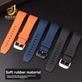 thumbnail image 4 of Correa de caucho con extremo curvo para Tissot Starfish T120.417 T120.407 T120.417.437, pulsera para hombre, resistente al agua, 22 mm, 21 mm, correa de reloj deportiva, 4 of 5