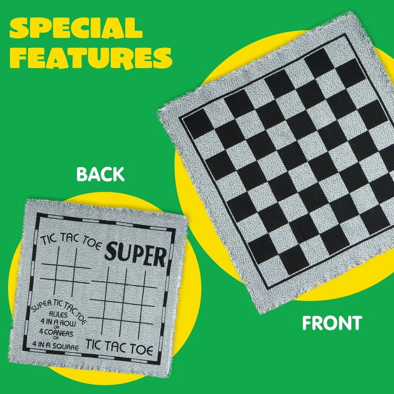 Joyfy 3-in-1 Giant Checkers and Tic Tac Toe photo 6