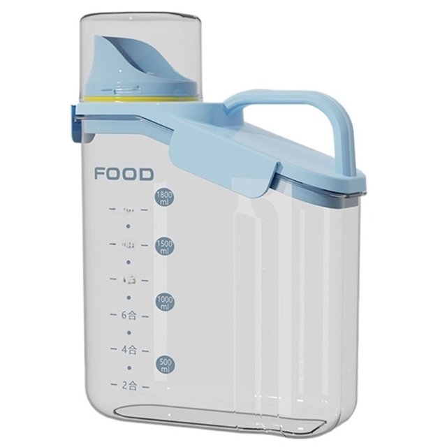 Contenedores herméticos transparentes for almacenamiento de alimentos, almacenamiento transparente de alimentos secos for cereales con pico vertedor