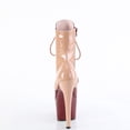 thumbnail image 4 of Pleaser ADORE-1020DC 7" Heel 2 3/4" Platform Two Tone Lace-Up Front Women's Ankle Boots, 4 of 5