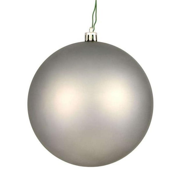 Vickerman N592025DMV 8 in. Limestone Matte Ball Ornament with UV Drilled Cap