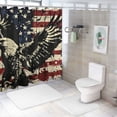 thumbnail image 7 of Orinice Eagle Flag Americo Makk Bathroom Decor Set with Hooks, Colorful Luxurious Graphic Print Polyester Fabric Shower Curtain, Chic Modern Style, Multi Size Options 69x72, 7 of 7