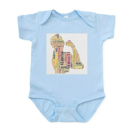 

CafePress - Feminism Equals Strength Body Suit - Baby Light Bodysuit Size Newborn - 24 Months