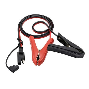 SAE to Alligator Clips Solar Battery Adapter Extension Connector Cable L0O4