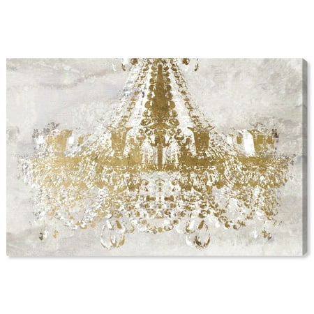 White And Gold Art Wynwood Studio 'Rocky Gold Dramatic Entrance' Fashion and Glam Wall Art Canvas Print - Gold, White, 30