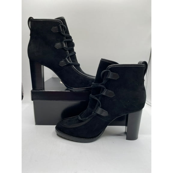 Lauren Ralph Lauren Womens Leather Mabel Lace Up Dress Booties Size 5M NIB