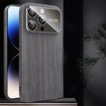 thumbnail image 1 of for iPhone 13 Pro Soft TPU Wooden Case, Compatible with iPhone 13 Pro Shockproof Protective Phone Cover Unique Classy Ultra Slim Wooden Texture Big Window Auto Focus Case, Gray, 1 of 9