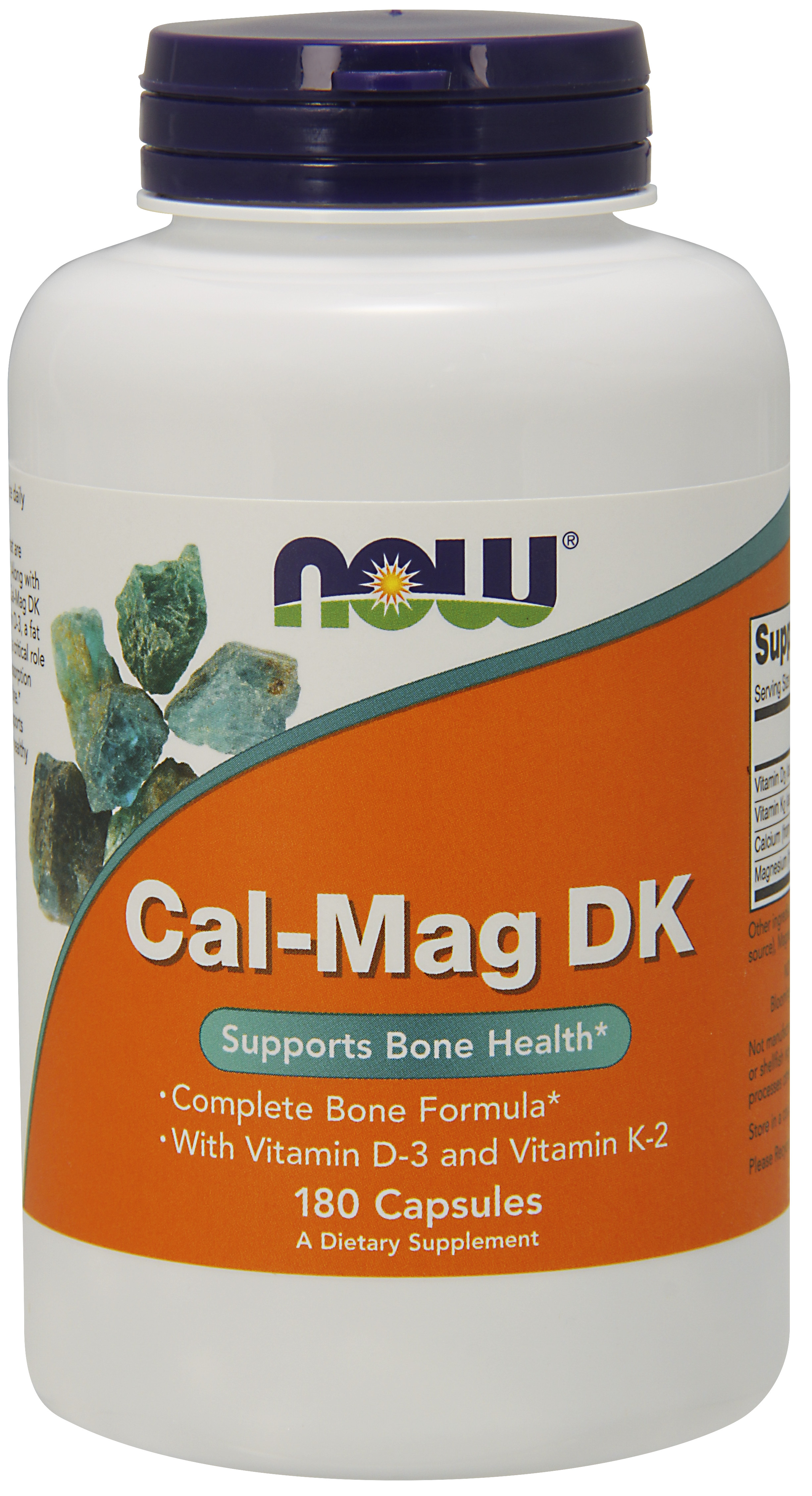 NOW Supplements, CalMag DK with Vitamin D3 and Vitamin K2, Supports Bone Health*, 180