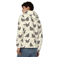thumbnail image 4 of Uemuo Funny Chicken for Men's Fashion Full-zip Hoodies & Sweatshirts with Kangaroo Pocket, Zip-up Hooded Sweatshirt, Moisture Wicking & Breathable-X-Large, 4 of 5
