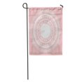 thumbnail image 1 of POGLIP Doily White Lace Napkin on Pink Openwork Round Circle Border Pattern Garden Flag Decorative Flag House Banner 28x40 inch, 1 of 2