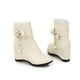 thumbnail image 4 of NECHOLOGY Botas Mujer Adulto Femenino Zapatos Botines mujer Botas altas con tacón de cuña y de de imitación de cuero de color sólido a la moda para mujer (Beige, 6.5), 4 of 7