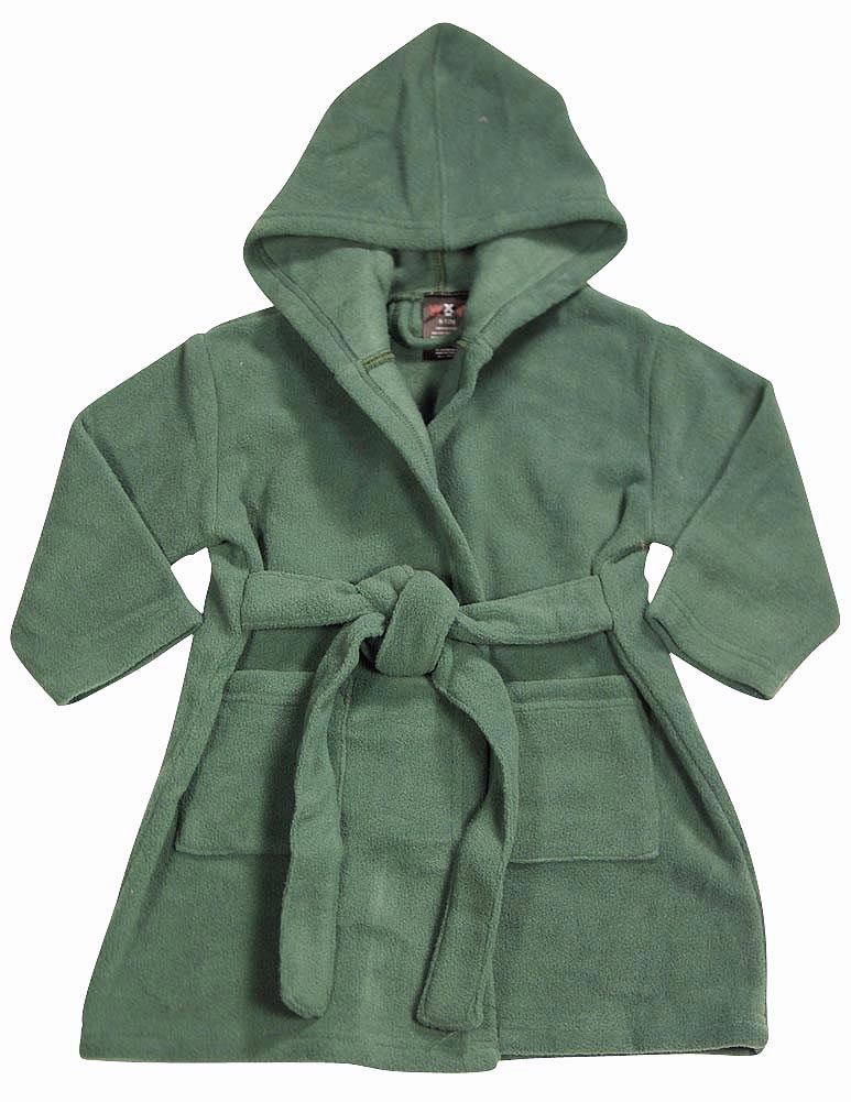 WXY WXY Babyboys Hooded Fleece Robe 32901912Months (DARK GREEN