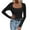 Black, variant on Sweaters for Women Trendy Women's Sexy Slim Solid Color Square Neck Knitting Sweater in Autumn and Winter Women's Sweaters Womens Tops C S