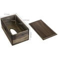 thumbnail image 6 of MyGift 10-inch Rectangular Dark Torched Wood Tissue Box, Rustic Holder, 6 of 7