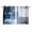 blue, variant on Navy Blue Grey Kitchen Curtains Short 45 Inch Length, Modern Ombre Oil Painted Abstract Art Grommet Top Bedroom Living Room Curtains, Light Filtering Cafe Curtain Drapes 2 Panels Set 84''x45''