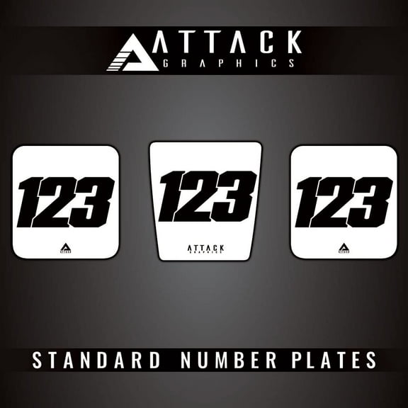 Attack Graphics 3 Plate ATV Background Kit