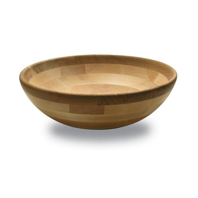 Columbian Home Products 7V03473 12 in. Maple Serving Bowl with Cherry Rim