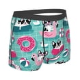 thumbnail image 2 of KLL Dogs With Swimming Men's Cotton Boxer Briefs Underwear-Large, 2 of 8