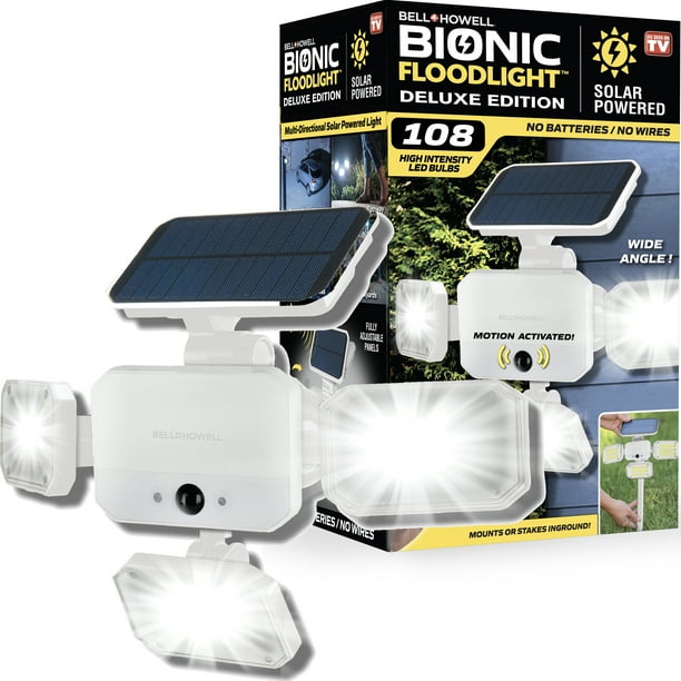 Bionic Floodlight Deluxe White by Bell+Howell Solar Lights