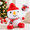 B, variant on Snowman Plush Doll Christmas Pillow Decor, Soft Cloth Figure with Reinforced Stitching for Sofa Mantel Display, Holiday Gift, 9.4 in
