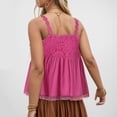 thumbnail image 5 of NIEWTR Sleeveless Tops for WomenSummer Ribbed Tank Top Fitted Shirts Basic Tees Cute Spring Going Out Y2k Clothes Womens Tank Summer Tank (M,A157-Hot Pink), 5 of 9