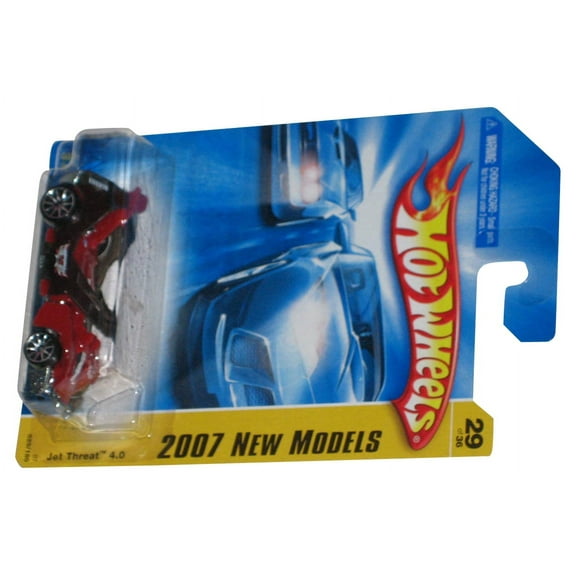 Hot Wheels 2007 New Models 29/36 Jet Threat 4.0 Red & Black Toy Car 029/180