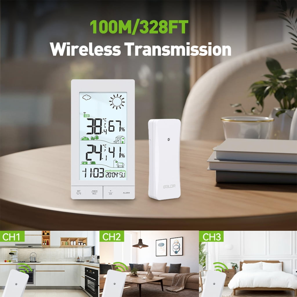 Advanced Weather Stations touch screens Thermometers Hygrometer Weather Forecasters for Home & Garden Monitorin