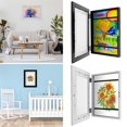 thumbnail image 1 of Art Frame A4 Child Artwork Picture Frame with Fixed Strap Front Opening Photo Frame Wood Frame Horizontal and Vertical Formats for Crafts Drawing, 1 of 8