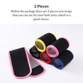 thumbnail image 6 of Linyer 1 Pair Women Arm Compression Sleeve Portable Rubber Lining Fast Sweating Reusable Washable Basketball Yoga Protector Wraps Pink, 6 of 8